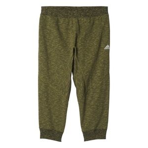 Adidas Mens 3/4 Leg Olive Green Joggers